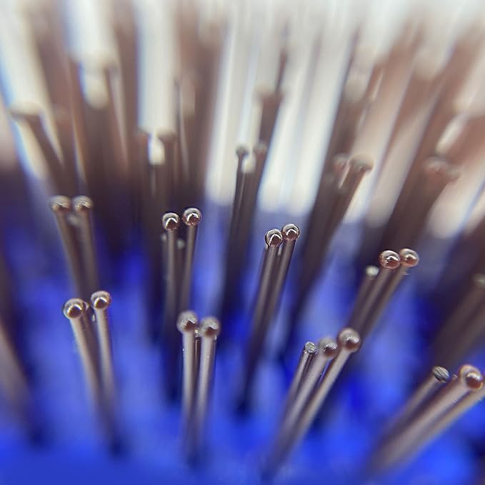 Phillips Brush Light Touch 6 Hair Brush, Full + Petite Combo, Sapphire Blue | Flexible Nylon Bristles, Gentle Detangling & Smoothing for All Hair Types, 7.75 & 6.25 Inch Brushes