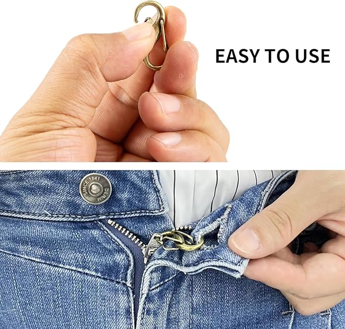 3 Pair Mix Colors Hook for Jeans Zippers and Button, Zipper Puller Tool, Jeans Zipper Pull Helper,Holder Upper, Customs Lock Zippers Puller,Fasteners