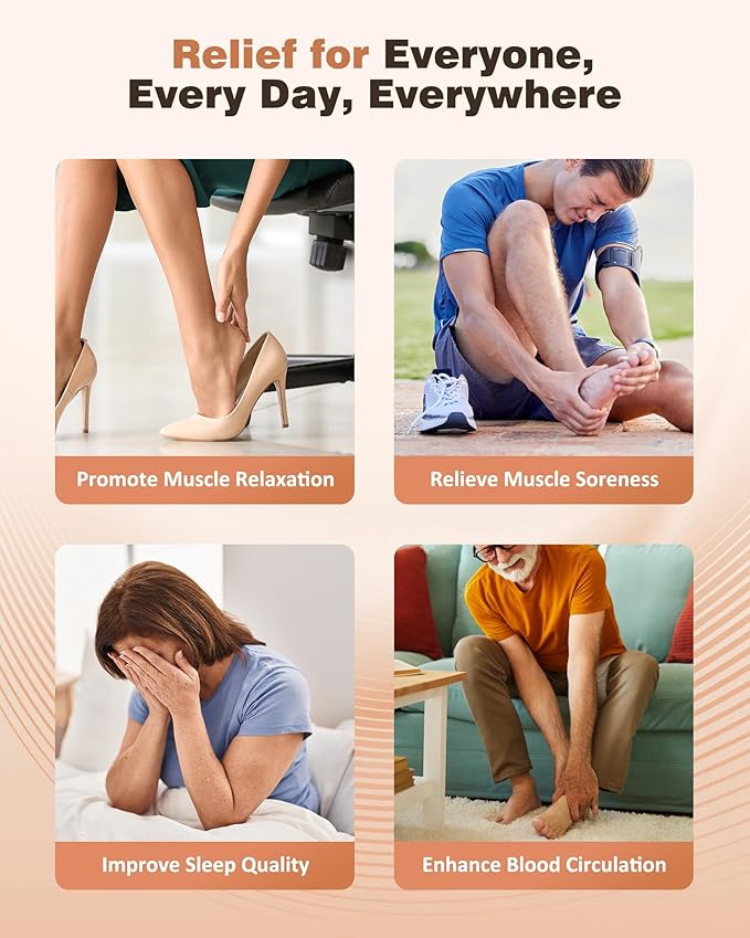 KNQZE Foot Massager Machine with Heat, Shiatsu Deep Kneading Foot Massager with Remote, Compression, Multi-Massage Modes, Auto-Off Timers, Valentines Day Gifts for Women Men