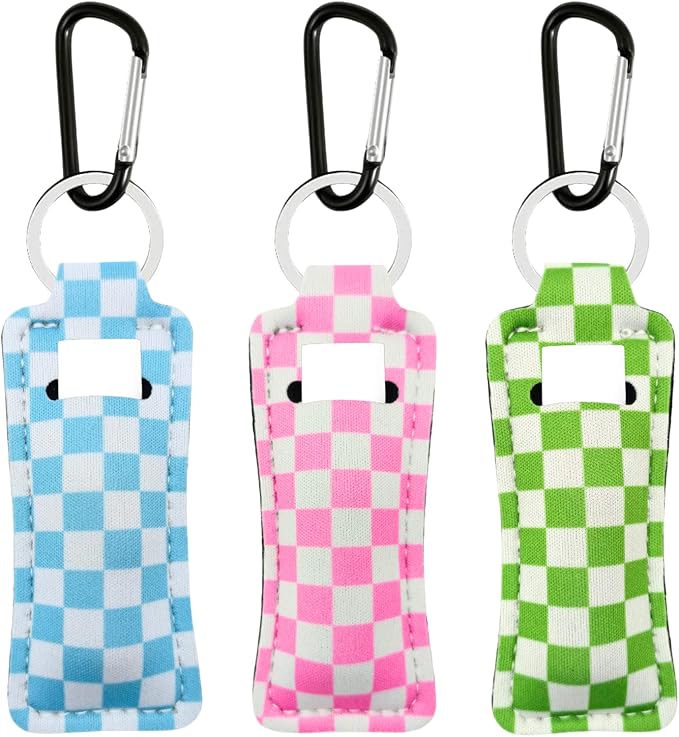 Chapstick Holder Key Chain Lipstick Holder Lip Balm Holder Keychain | Stocking Stuffers Gift, Compatible with Chapstick, Lip Balm and Lipstick, Bag Charm Accessories, Gifts for Women Friend