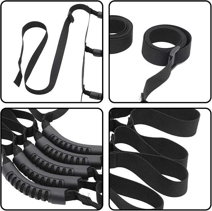 Adjustable 4-Layer Elder Bed Ladder and Pull Up Strap for Seniors with Disability Assist Belt, Multi-Layer Bed Pull Up Rope for Elderly Patient Mobility and Bedside Support