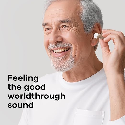 Hearing Aids for Seniors, Rechargeable OTC Hearing Aids with Noise Reduction, Providing Clear Sound Quality and Comfortable Wearing for Hearing Loss