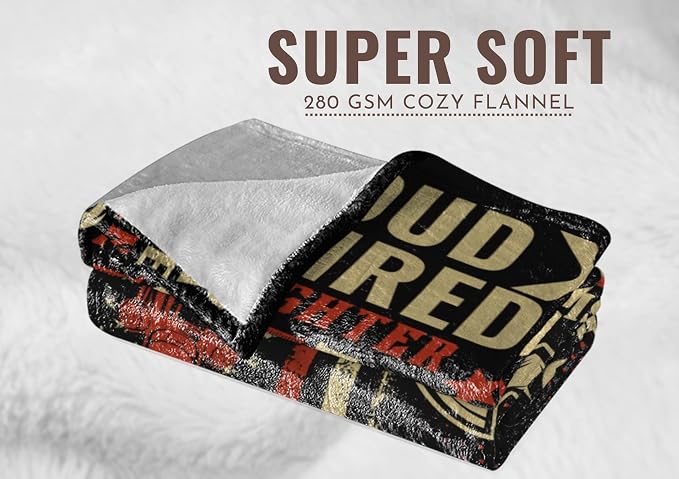 Retired Firefighter Gifts for Men, Retirement Throw Blanket for Fireman 65" x 50" - Being A Retired Firefighter is an Honor