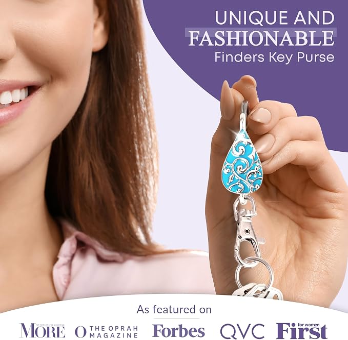 Women’s Bag Charm Key Finder, Car Keychain Hook, Cute Purse Organizer & Tote Bag Accessories, Gifts for Mom - Original