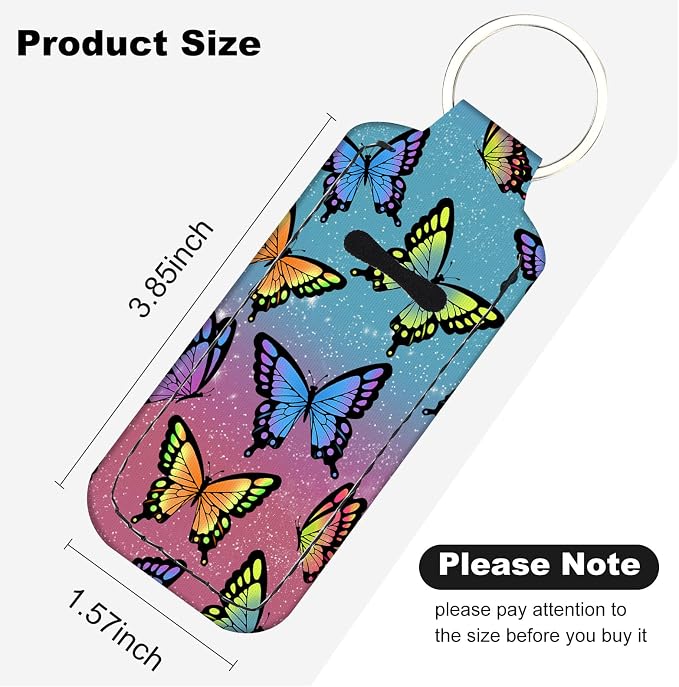 Chapstick Holder Keychain Lip Balm Holder with Clip