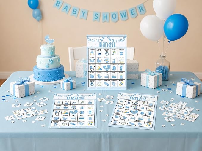 Baby Shower Bingo, Bingo Game for 24 Players (A04)