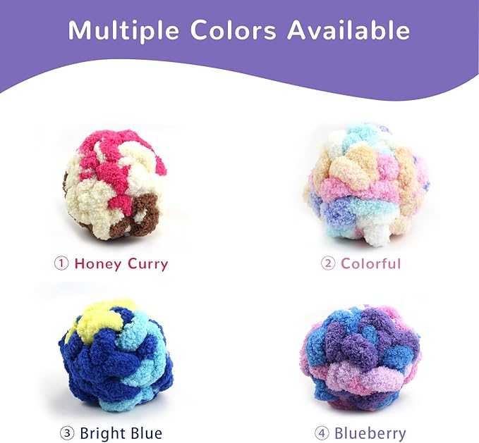 Sensory Ball for Anxiety Relief and Alzheimer's Dementia - Squeezeable Fidget Ball for Alzheimer's Dementia, Autism, ADHD, Bouncy Ball for Skin Pickers and Special Needs (Blueberry)