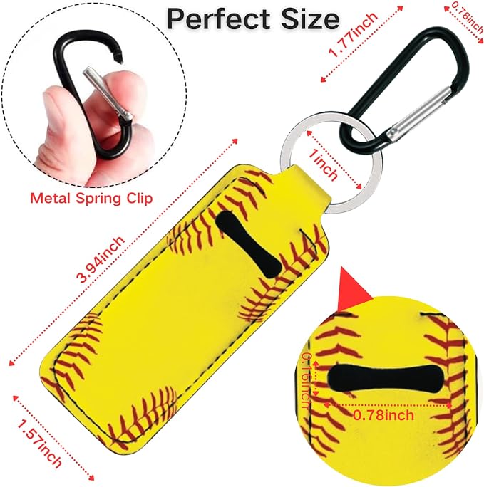 Chapstick Holder Key Chain Lipstick Holder Lip Balm Holder Keychain | Stocking Stuffers Gift, Compatible with Chapstick, Lip Balm and Lipstick, Bag Charm Accessories, Gifts for Women Friend