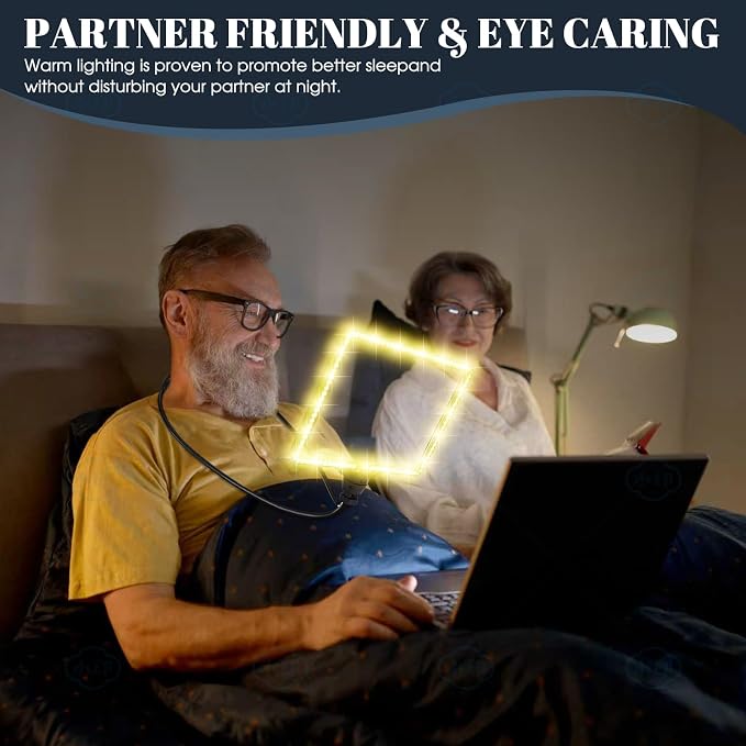Large Magnifying Glass with Light Hands Free, Rechargeable Page Magnifier | 8" x 11" Page View • 106 LEDs • 6 Color Modes • Storage Bag • Ergonomically design • Flexible Gooseneck • for Seniors Read