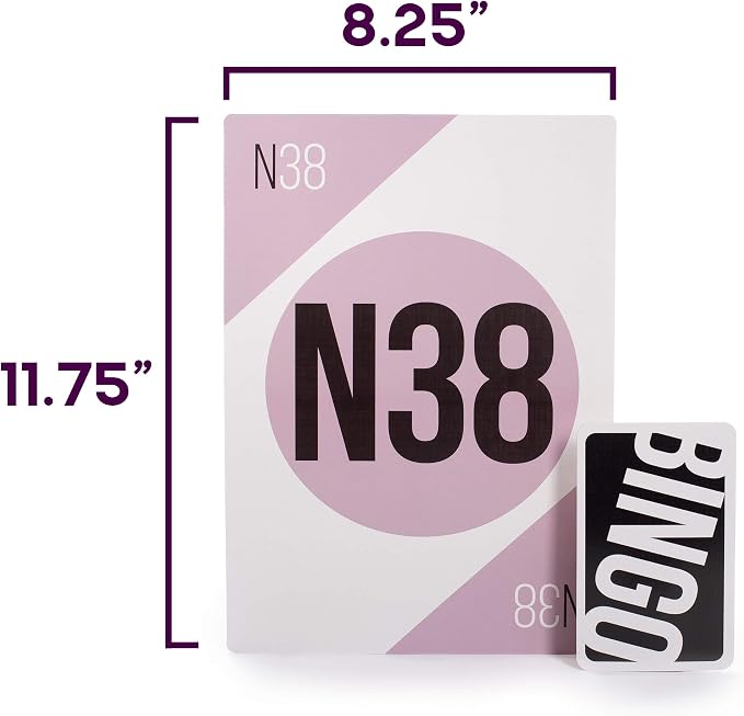 Royal Bingo Giant Calling Cards - Pack of 75 - High Visibility, 8.25" x 11.75" per Card-Replacement for Raffle and Balls