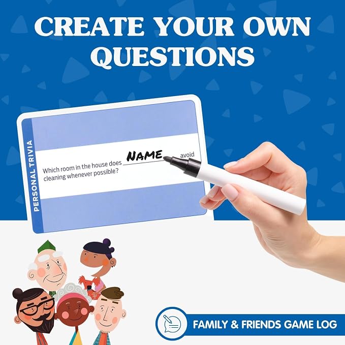 JOY FOR ALL Games - Trivial Pursuit Generations - Generational Trivia - Create Personalized Questions - Bigger Easy-to-Read Cards - Fun Multigenerational Trivia Game for Seniors, Teens, and Adults