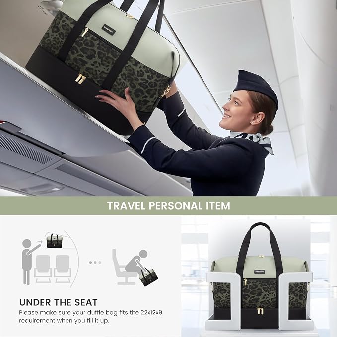 LOVEVOOK Weekender Bag for Women, Large Duffle Bag for Travel with 2 Packing Cubes, Carry on Overnight Bag with Shoe Compartment, Mom Hospital Bags for Labor and Delivery