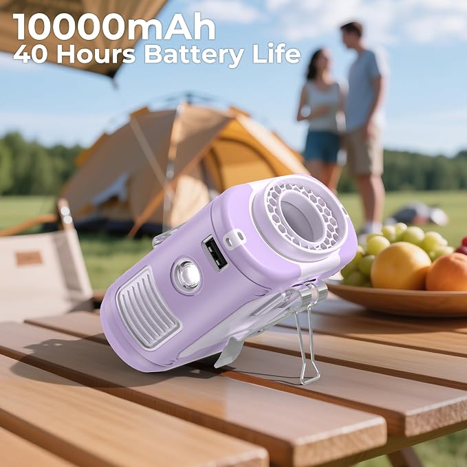 AMACOOL Portable Waist Fan Clip On, 10000mAh Wearable Shirt Fan | Gifts for Men Dad Husband, Rechargeable Powerful Belt Fans, Birthday Gifts for Women Jobsite Travel Camping Essentials 2026