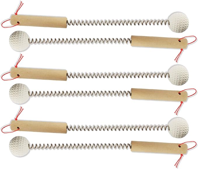 BambooMN 12.5 Inch Bamboo Wooden Metal Bongers for Stress Relief, 6 Pieces
