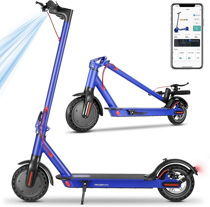 Caroma Electric Scooter with Seat Option,500/350W Motor Up to 25/20 Miles Range & 25/20 MPH Speed,9" Tires,Adjustable Electric Scooter for Adults,Foldable Commuting