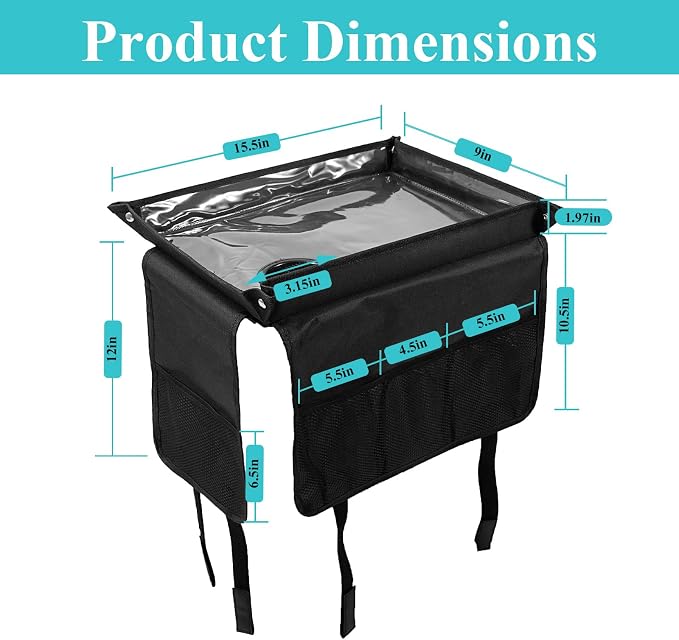 Walker Tray for Folding Walker,Tray for Walkers with Cup Holder for Seniors | Essential Walker Accessories Fits Most Folding & Rolling Walkers Non-Slip Surface