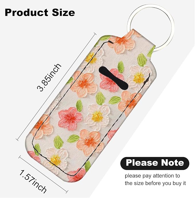 Chapstick Holder Keychain Lip Balm Holder with Clip