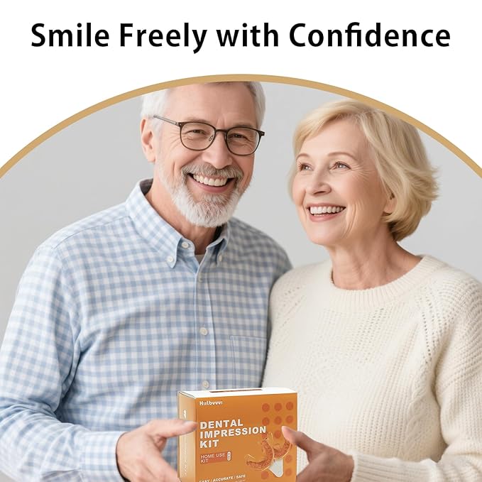 Custom Partial Dentures for Women with No Teeth, Temporary Dentures for Men, Removable Dentures for Tooth, Personalized Replacement Teeth, Adjustable & Comfortable, Easy to Use (3 Teeth)