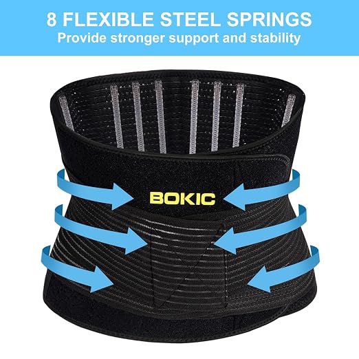 Back Support Belt for Women and Men, Lower Back Brace, Back Stretcher for Lower Back Pain Relief, Scoliosis, Sciatica,Herniated Disc,Protect,Training Belt for Workout 04 Black-XXL