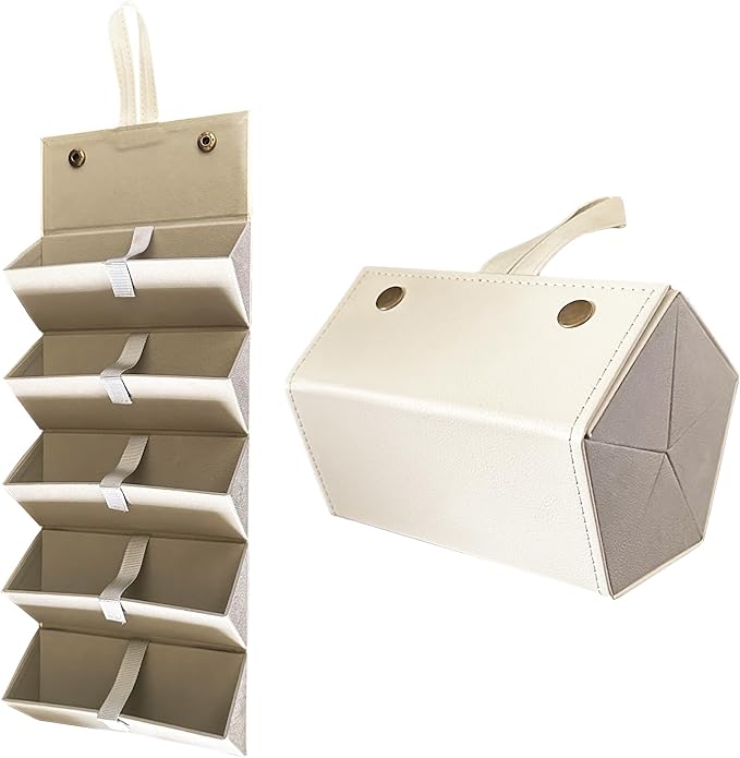 Longjet Sunglasses Organizer Travel Glasses Case 5 Slots Multiple Pairs Eyeglasses Storage Box Hanging Eyewear Holder
