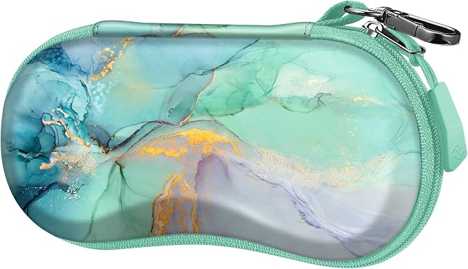 FINTIE Sunglasses Case, Hard EVA Shell Shockproof Sport Glasses Case with Metal Carabiner Travel Zipper Eyeglasses Holder