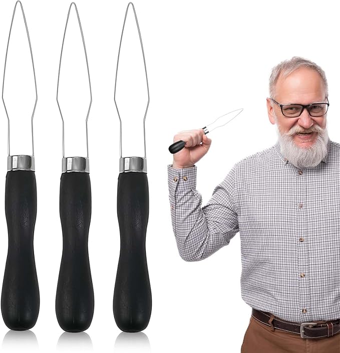 Easy One-Handed Button Hook for Seniors-3PCS | Button Hook-Comfort Grip Button Assist Tool - Dressing Aid for Shirts, Pants, Dresses, Coats and Arthritis Hands