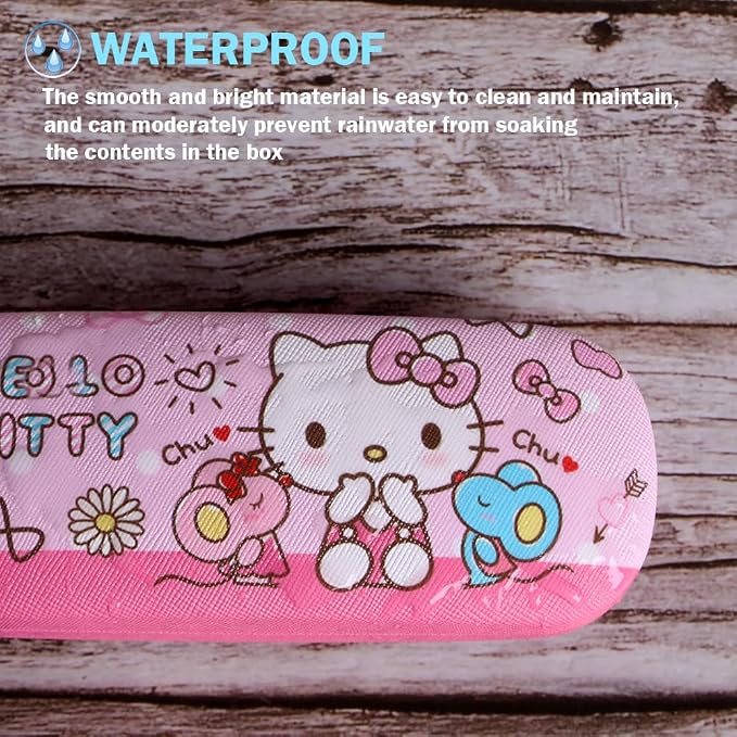 ADBGV Cute Stylish Hard Shell Eyeglasses Cases Protective Case Storage Box With Glasses Cloth Eyeglass Strap for Girl Teen
