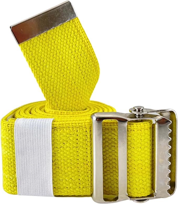 Secure Gait Belt for Seniors with Metal Buckle - Transfer and Walking Standing Aid Elderly, Physical Therapy, Nurses
