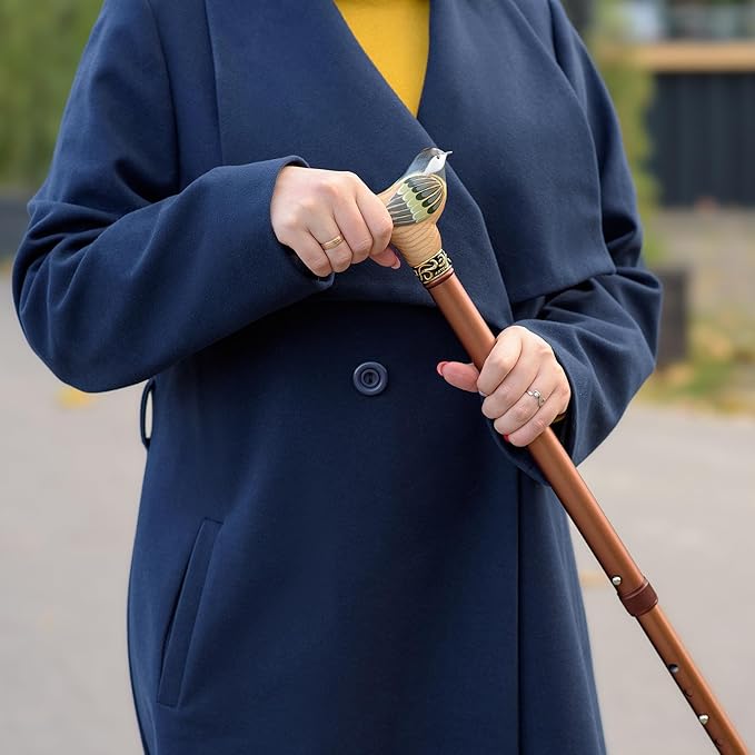 Asterom Walking Cane for Women - Handmade, Adjustable, Stylish - Cool Canes for Seniors Women, Fashionable Walking Sticks