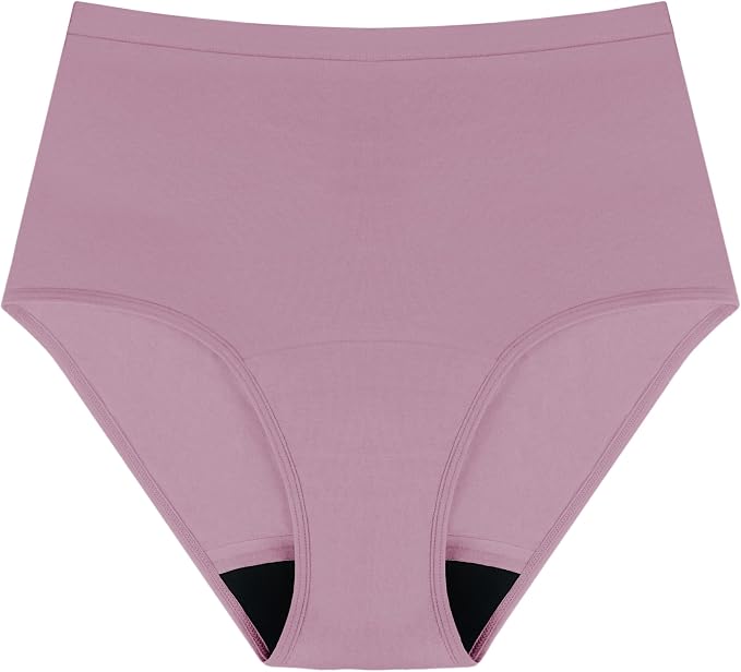 AIRCUTE Washable Urinary Incontinence Protective Underwear for Women Leak Proof Absorbent Reusable Panties 60ML 1 Pack (Lilac, Medium)