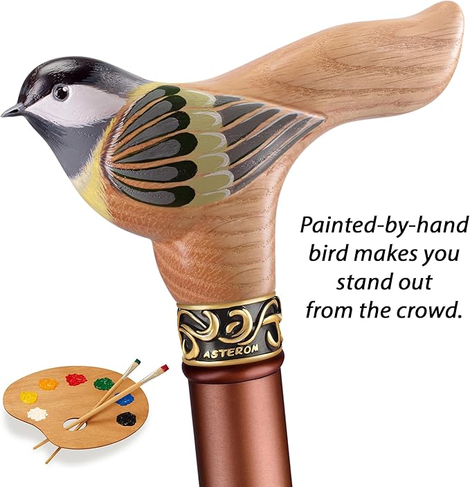 Asterom Walking Cane for Women - Handmade, Adjustable, Stylish - Cool Canes for Seniors Women, Fashionable Walking Sticks