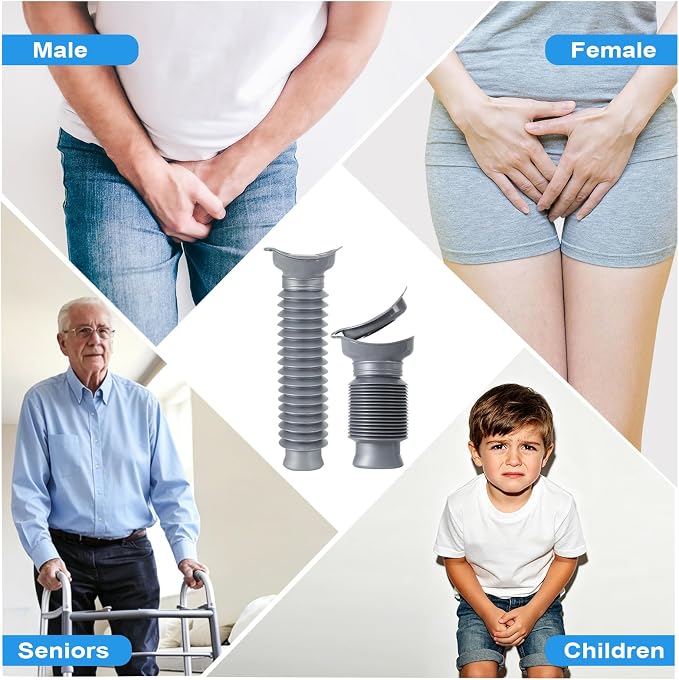 Pee Bottles for Men,Portable Urinal for Men,Collapsible Urine Bottle 750ML | Car Urinals for Men and Women,Emergency Urinal Bottle Shrinkable Pocket Toilet for Travel,Camping,Traffic Jam,Road Trips