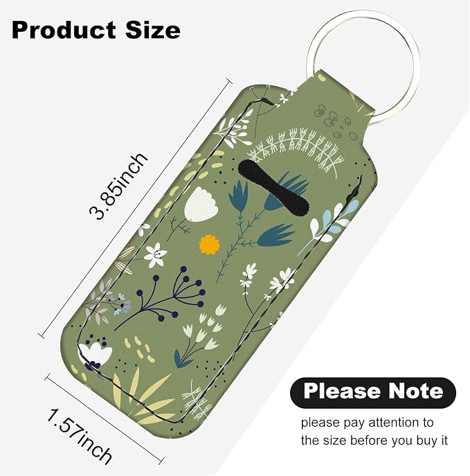 Chapstick Holder Keychain Lip Balm Holder with Clip