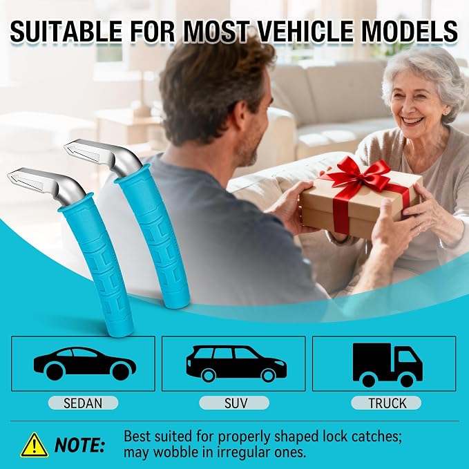 DURATECH 2-Pack Car Door Handle for Elderly | Car Cane Grab Handles, Mobility Aid Holds Up to 400 lbs, Vehicle Support Handle for Seniors, Disabled & Post-Surgery Recovery