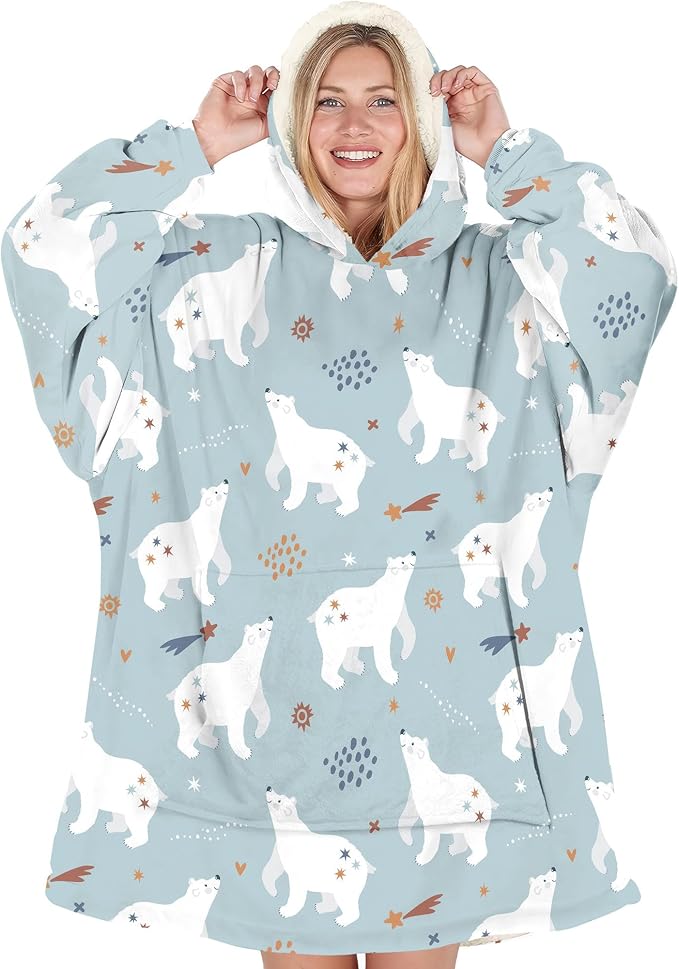 Wearable Blanket Hoodie For Mom Wife Best Ever Hoodie- Christmas Gift From Husband Daughter Anniversary Birthday