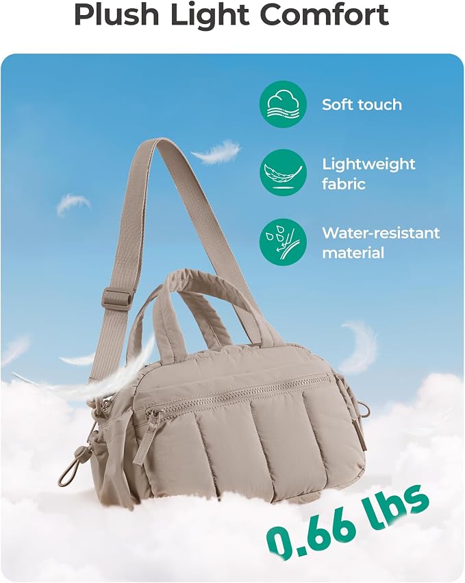 BAGSMART Duffle Bag for Travel, Gym Bag for Women, Weekender Carry on | PVC Wet Pocket, Airline Approved Personal Carry-on Size, Fits Under-seat, One Bag for Gym, Travel, Hospital, Overnight
