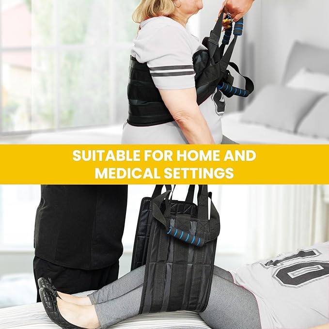 35 Inch Patient Transfer Sling For Elderly and Disabled - Lift Assist for Elderly, Gait Belt For Seniors, Patient Lift Mobility Equipment For Elderly, Transfer Belt Lifting Strap for Bedridden Injured