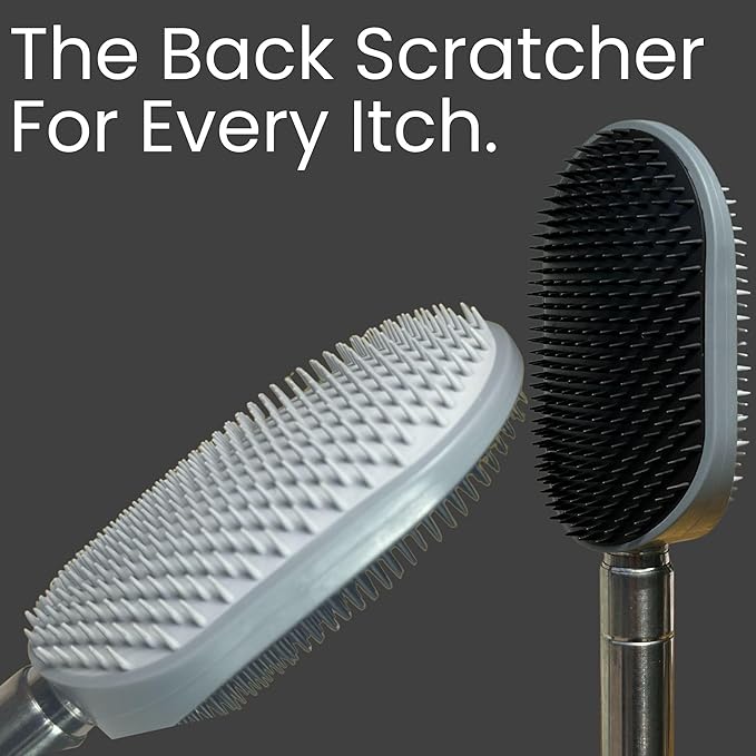 The Ultimate Extendable Back Scratcher, Scalp and Back Massager, & Exfoliator Gifts for Men and Women Double-Sided Itch Reliever, Expandable Scratch Large Surface, Delivers A Deep Soothing Scratch
