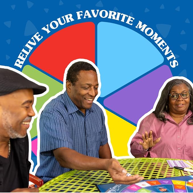JOY FOR ALL Games - Trivial Pursuit Generations - Generational Trivia - Create Personalized Questions - Bigger Easy-to-Read Cards - Fun Multigenerational Trivia Game for Seniors, Teens, and Adults