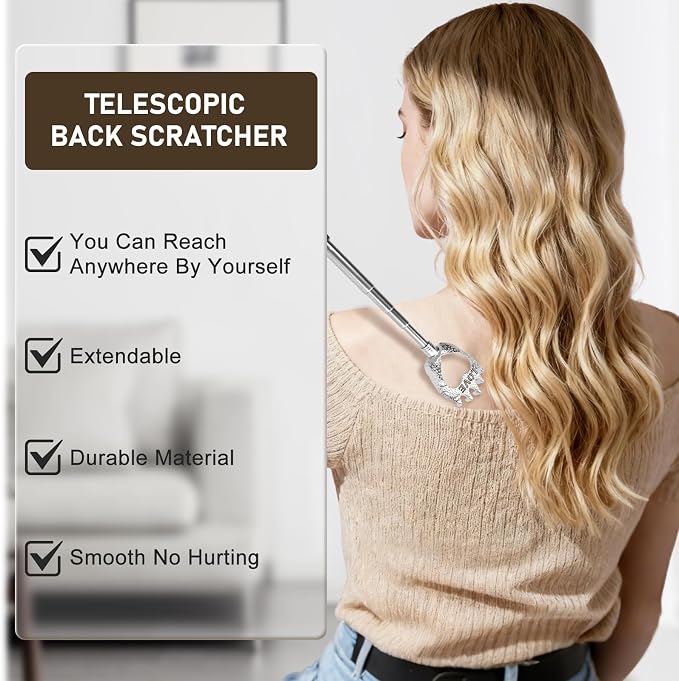 SIKEMAY 5 Pack Back Scratcher, Stocking Stuffers for Men Women Adults Teens | White Elephant Gifts Adults Prizes, Funny Gag Small Gifts for Christmas Valentines Birthdays, Easter Basket Stuffers