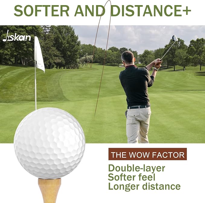 Jiskan Golf Gifts for Men and Women, Golf Accessories Set with Hi-End Case, Golf Balls, Rangefinder, Golf Tees, Brush, Multifunctional Divot Knife, Scorer, Golf Ball Clamp