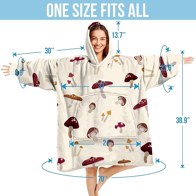 Wearable Blanket Hoodie For Mom Wife Best Ever Hoodie- Christmas Gift From Husband Daughter Anniversary Birthday