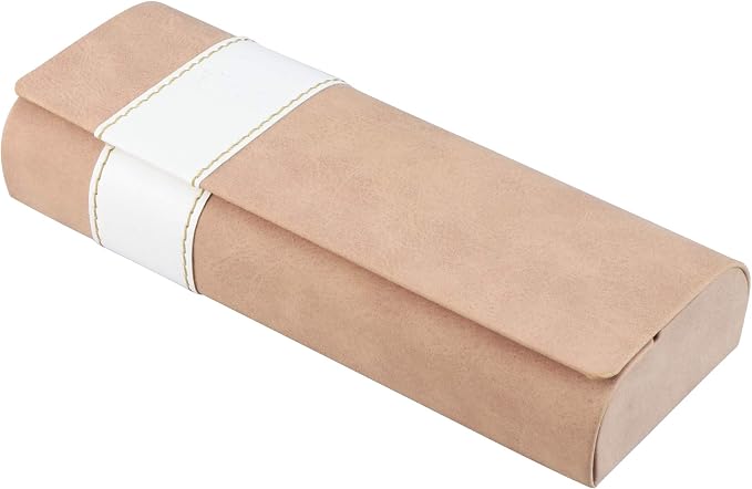 LifeArt Eyeglass Case Hard Shell, Portable Sunglass Case, Fashionable PU Leather Eyeglass Case, Lightweight