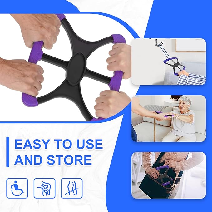 Lift Assist for Elderly,Aids for Disabled and Elderly with No-Slip Grip Handles,Standing Aids & Supports to Transfer Elderly, Senior, Bariatric, Patient Or Disabled,As Seen On Tv(Purple)