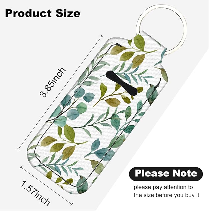 Chapstick Holder Keychain Lip Balm Holder with Clip