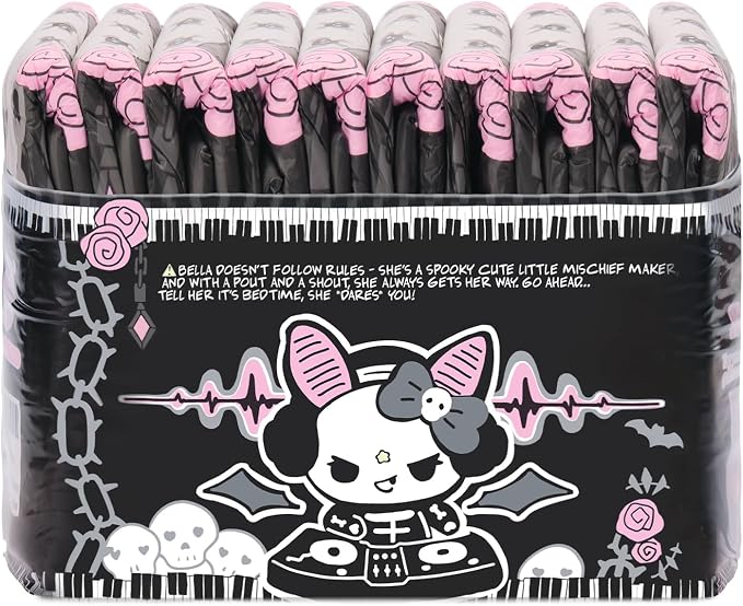 Littleforbig Ultra Absorbent 7000 mL Adult Printed Diaper 10 Pieces - Goth Brat (Large 36"-48")