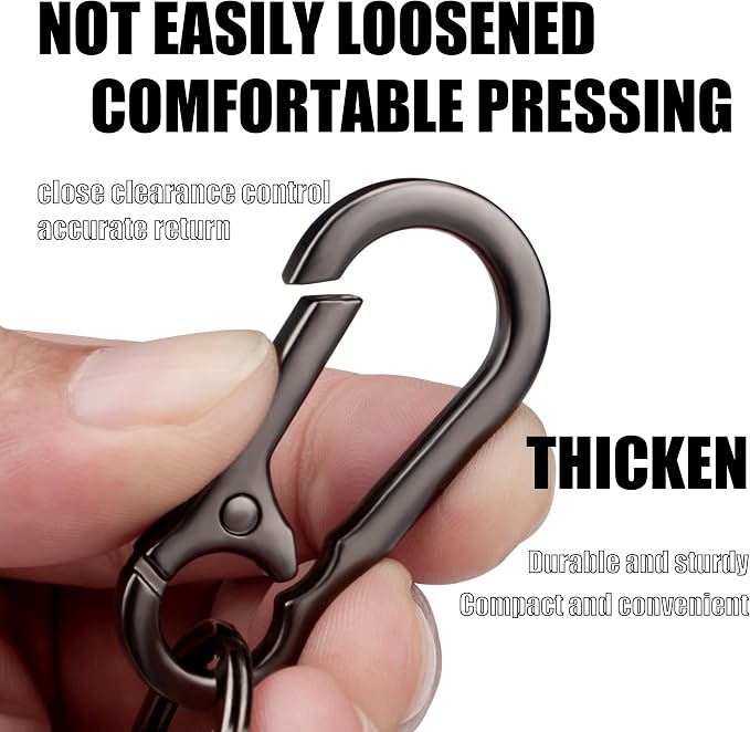 Wikavanli Metal Keychains Keyring Key Chain Ring Clip Holder Organizer for Home Car Keys Key Finder Women Men