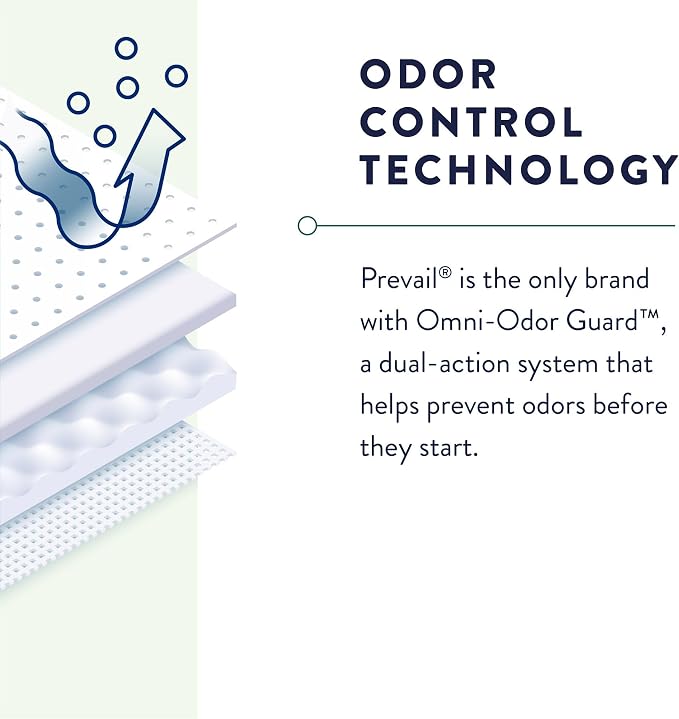 Prevail Daily Protective Underwear - Unisex Adult Incontinence Underwear - Disposable Adult Diaper for Men & Women - Maximum Absorbency - X-Large - 56 Count (4 packs of 14)