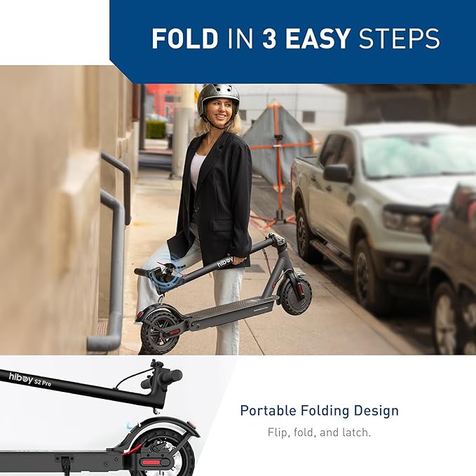 Hiboy S2 Pro/X300 Electric Scooter, 500W Motor, 10"/12" Tires, 25/38 Miles Range E Scooter, 19/23 Mph Folding Commuter Electric Scooter for Adults