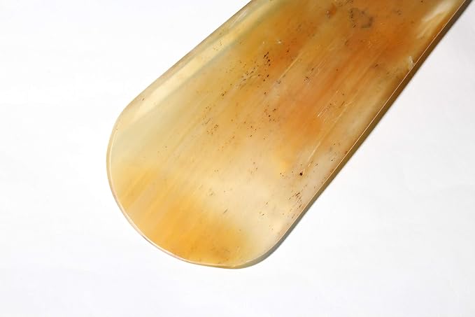 5MOONSUN5 Shoe Horn Made with Real Horn Handmade. Home or Travel Use. Shoehorn for Men or Women Shoes & Boots. Best Gift Idea. (HORN-16'')